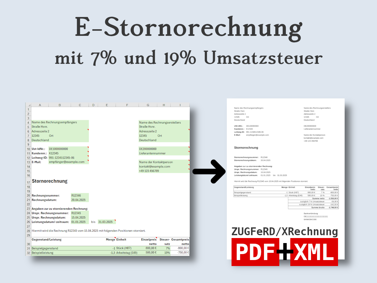 E-Stornorechnung